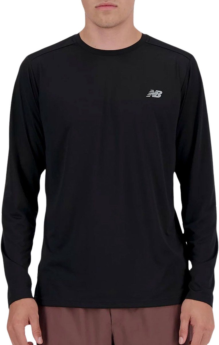 New Balance Sport Essential Langarm-Sportpullover für Herren – Schwarz