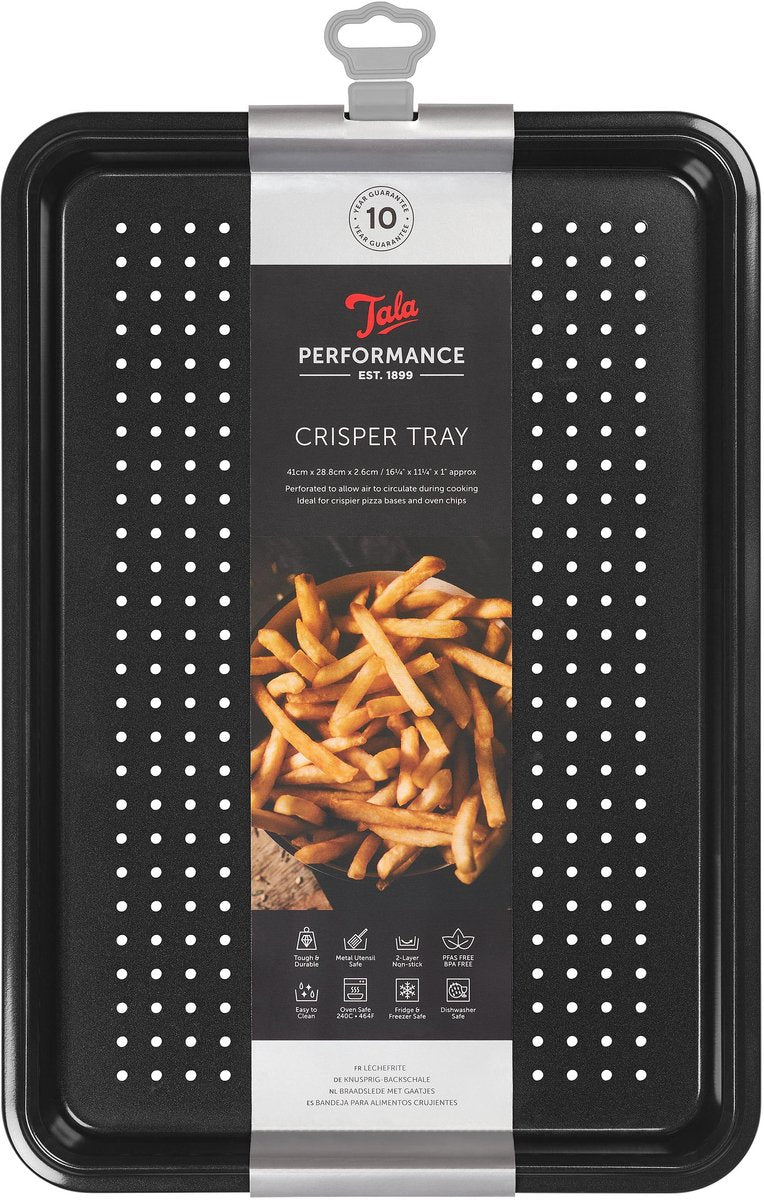 Tala Performance – Crisper Tray Backblech – perforiert – 39,5 x 27 x 2 cm – antihaftbeschichtet – ofenfest