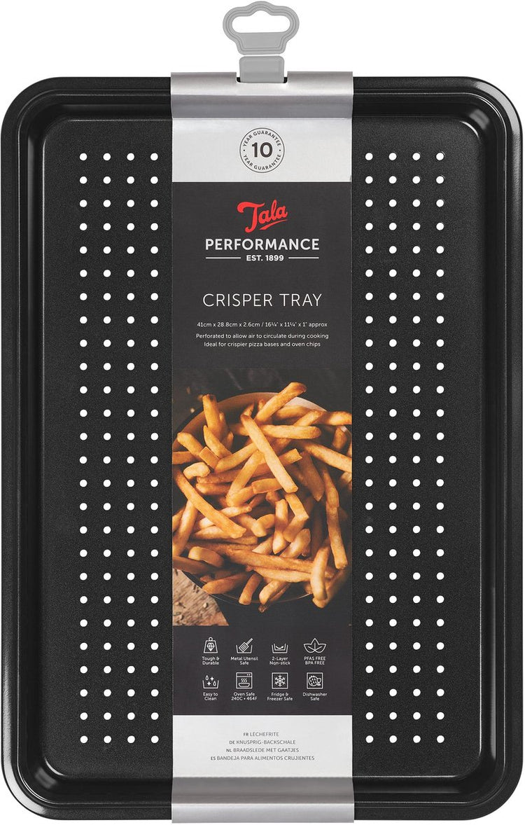 Tala Performance – Crisper Tray Backblech – perforiert – 39,5 x 27 x 2 cm – antihaftbeschichtet – ofenfest
