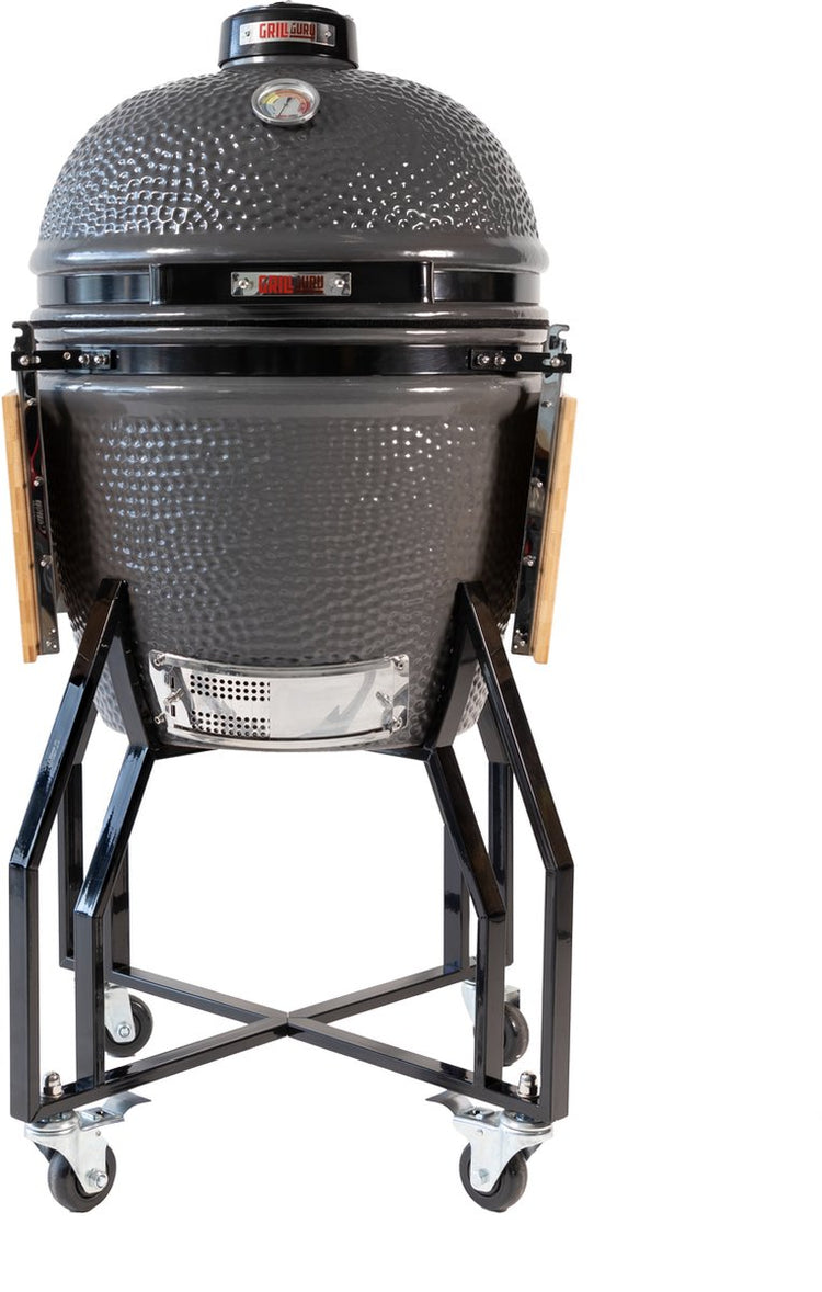 Grill Guru Kamado Barbecue Original groß ø47 cm ø18,5 Zoll – komplett – grau