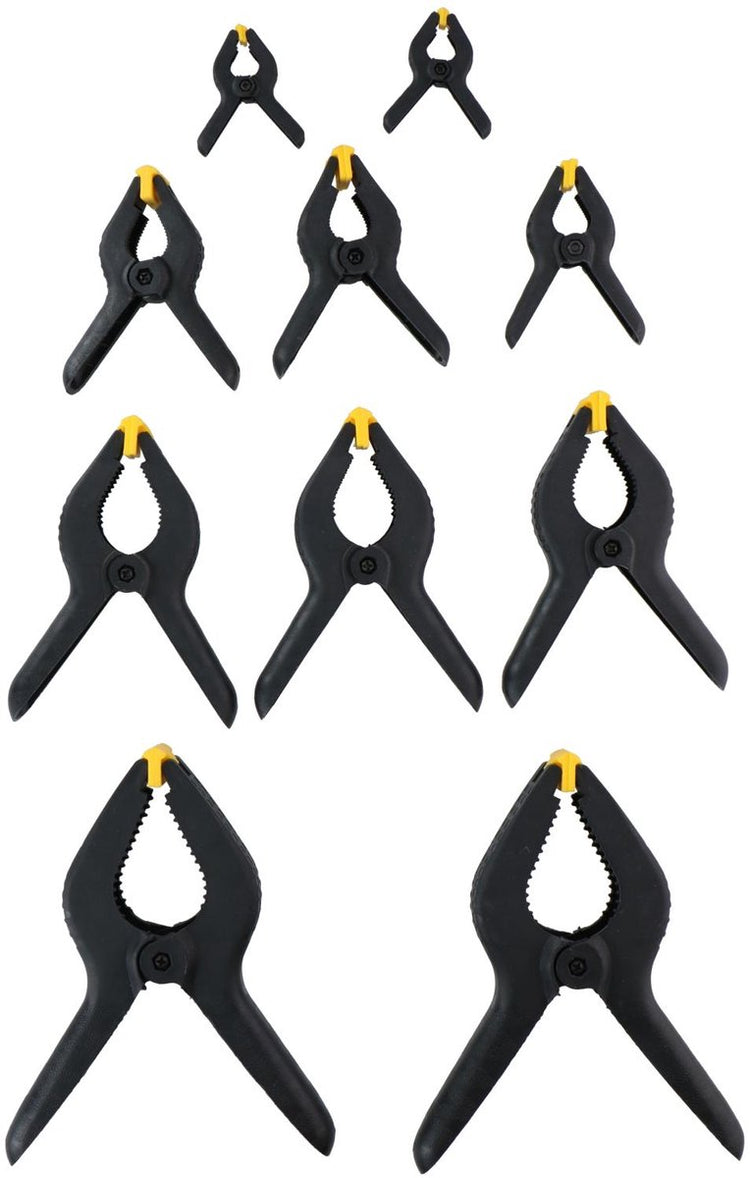 Kinzo-Klebeklemmen – Set mit 10 Stück – 5 Größen