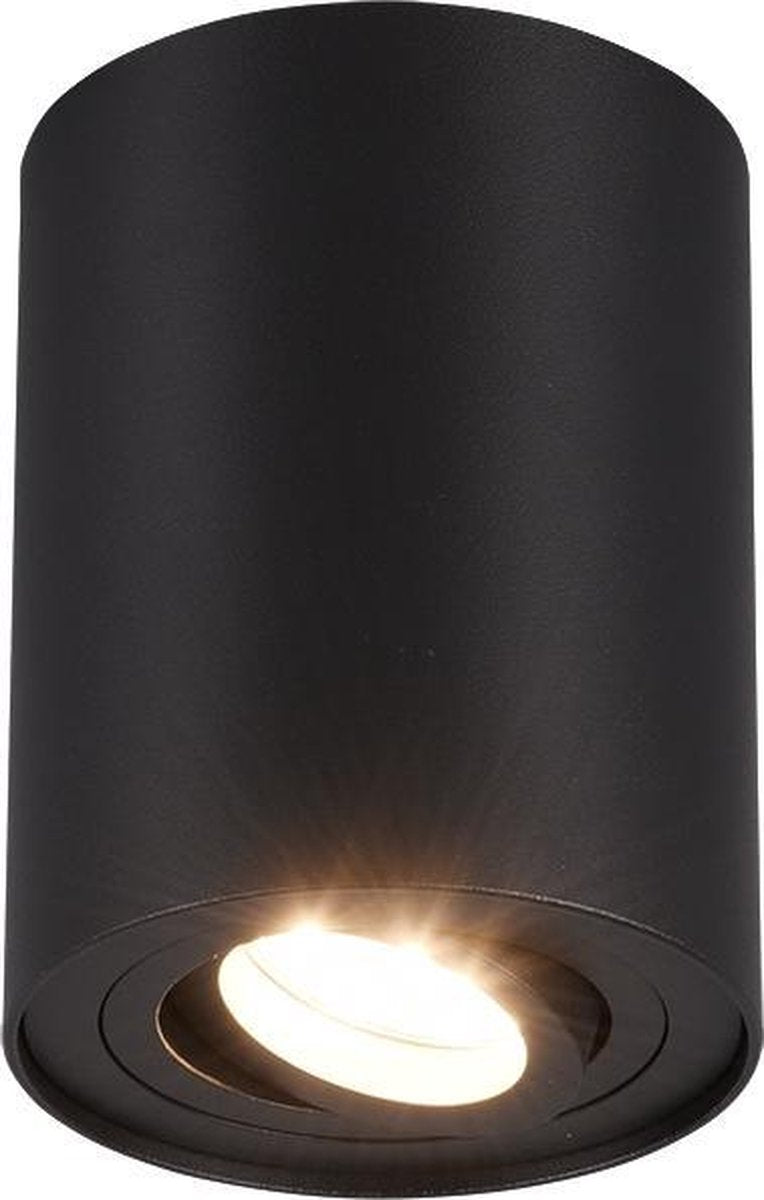 Trio cookie - ceiling lamp - black matt - excl. 1x gu10 35w
