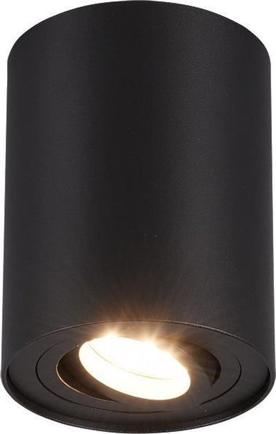 Trio cookie - ceiling lamp - black matt - excl. 1x gu10 35w