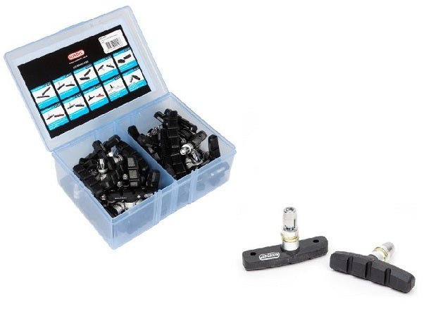 Bremsbeläge V-Brake 60 mm schwarz 25 Stück