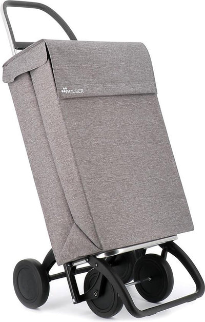 Rolser Einkaufstrolley Jeans Tweed - 4 Rollen - Grau