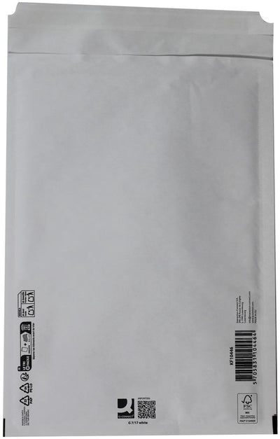 Q-connect Luftpolstertaschen, weiß, 7 g, 250 x 350 mm, Karton à 100 Stück