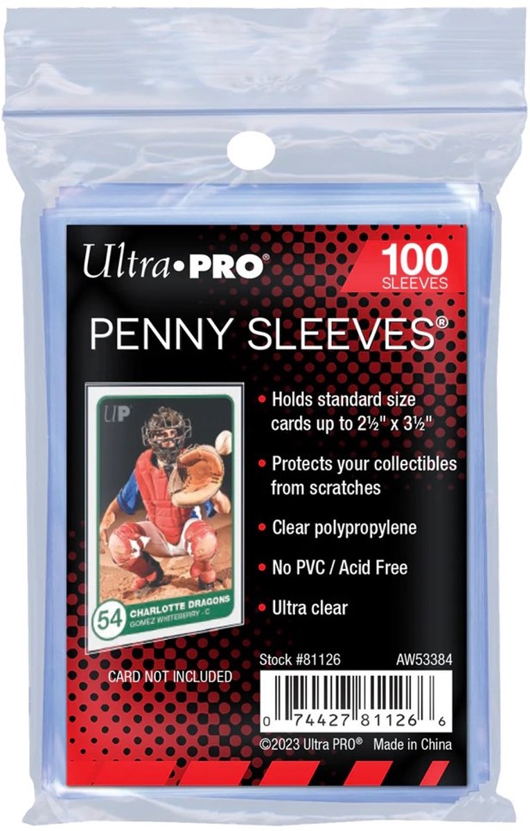 Ultrapro TCG-Hüllen – blanko, transparent – sicher aufbewahren. Ultra Pro (Standardgröße) – TCG-Hüllen – Penny-Hüllen
