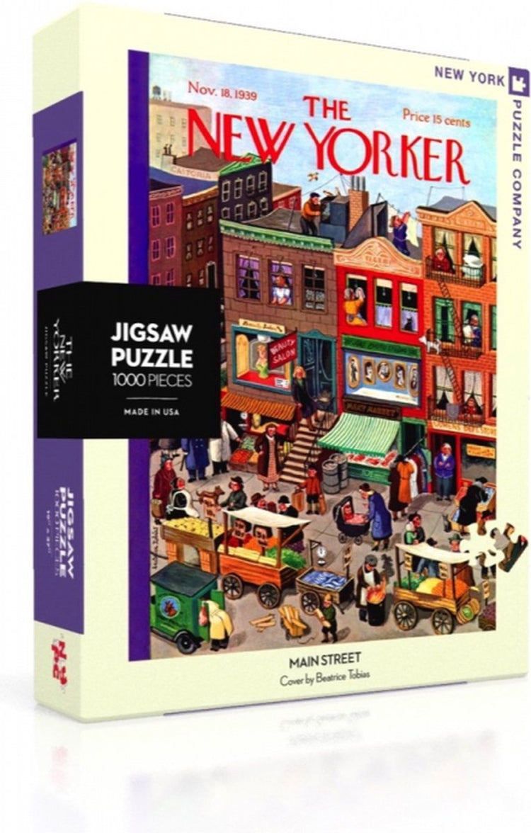 New York Puzzle Company – New Yorker Main Street – 1000-teiliges Puzzle