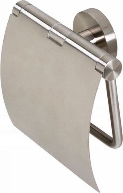 Geesa Nemox Toilettenpapierhalter mit Klappe – gebürsteter Edelstahl