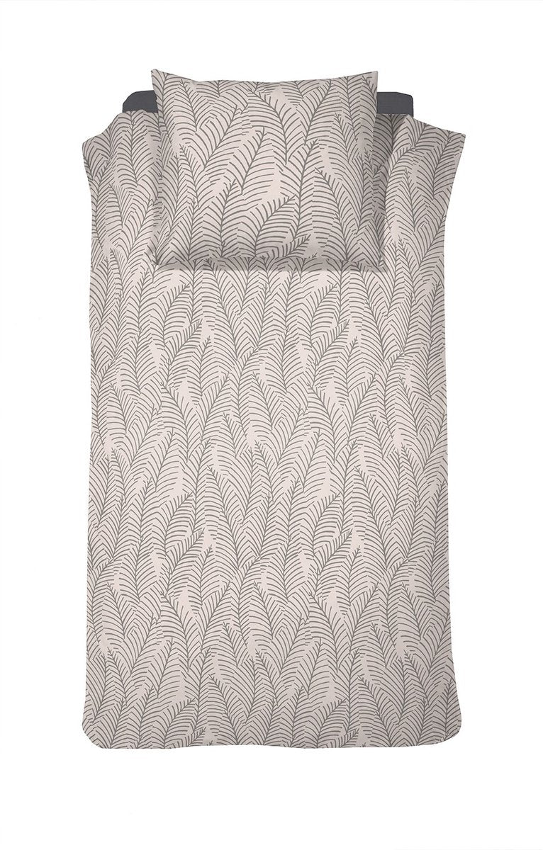 Damai bellezza - Bettbezug - Satin - 140x200 220 cm - Creme + 1 Kissenbezug 60x70