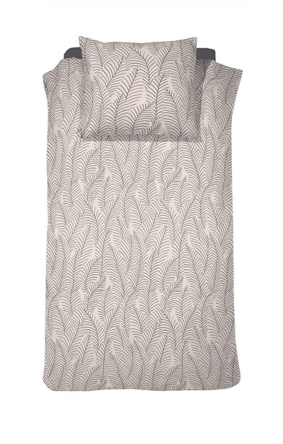 Damai bellezza - Bettbezug - Satin - 140x200 220 cm - Creme + 1 Kissenbezug 60x70