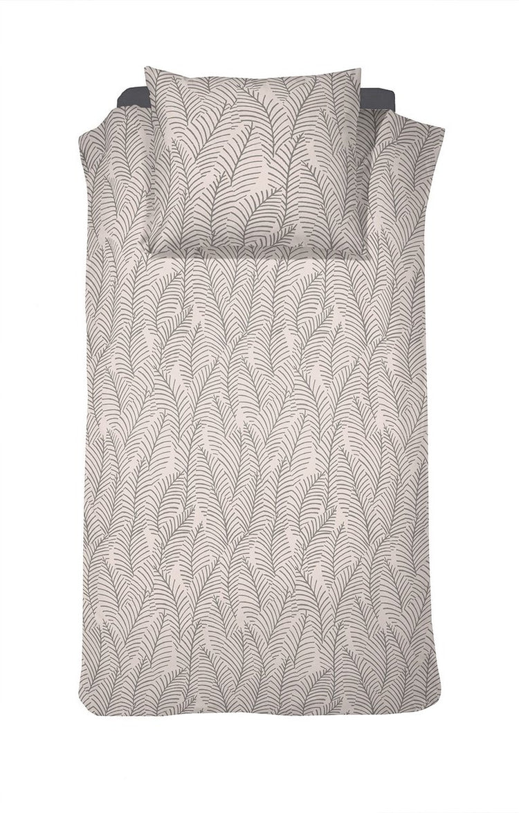 Damai bellezza - Bettbezug - Satin - 140x200 220 cm - Creme + 1 Kissenbezug 60x70