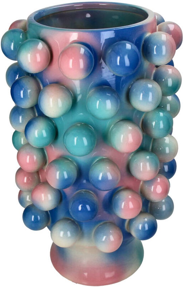 HD Collection Vase Kugeln Steingut Multi 24,5x24,5x40cm