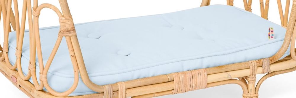 Blaue Matratze für das Bett von Poppie Toys