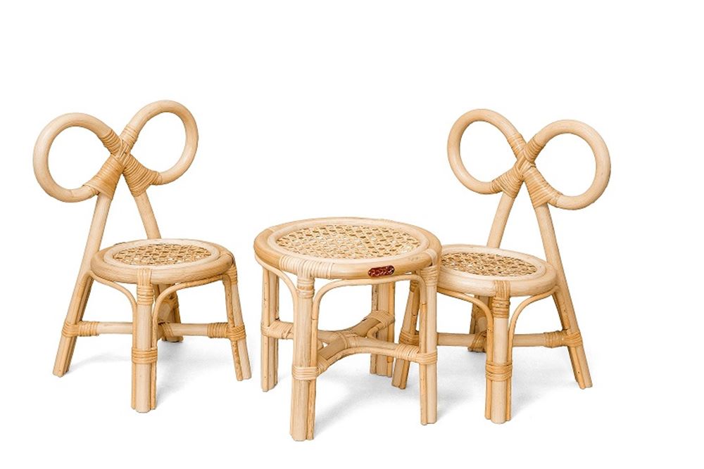Poppie Rattan-Puppenstuhl. 2+