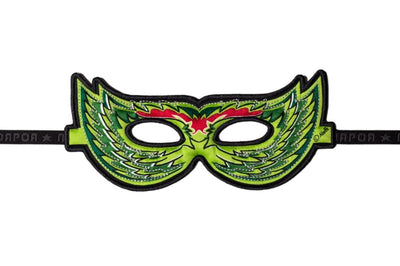 Maske Vogel grün. 3+