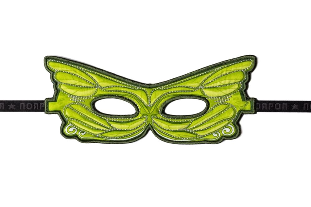 Maske Fee grün. 3+