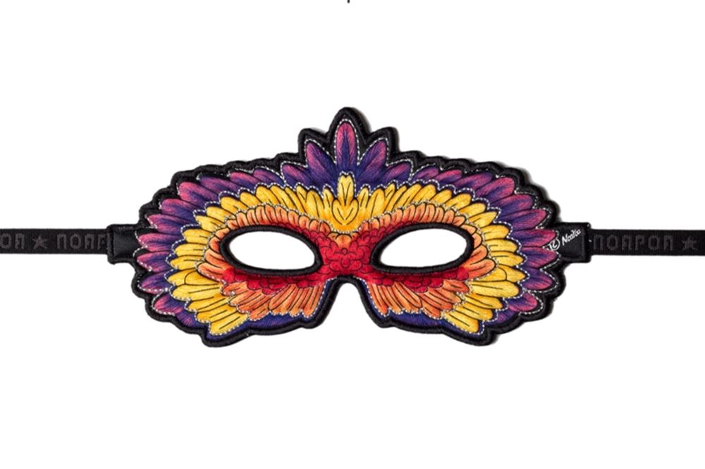 Maske Papagei lila. 3+