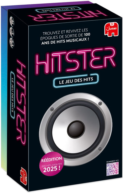 Hitster Jumbo - Original - Französischsprachiges Partyspiel - Actionspiel - Französische Ausgabe - Musikspiel ab 16 Jahren