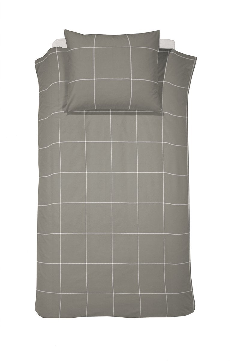 Cinderella robyn – Bettbezug – Satin – 140 x 200 220 cm – Taupe + 1 Kissenbezug 60 x 70