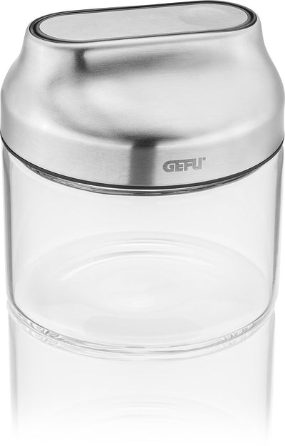 Gefu Kippo Vorratsdose 400 ml – mit Kippdeckel zum einfachen Dosieren – luftdicht – Borosilikatglas
