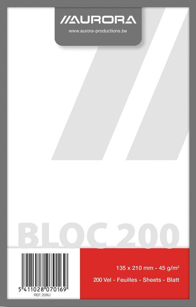 Notizblöcke aus Pappe, Rücken und Kopf geleimt, 13,5 x 21 cm, blanko