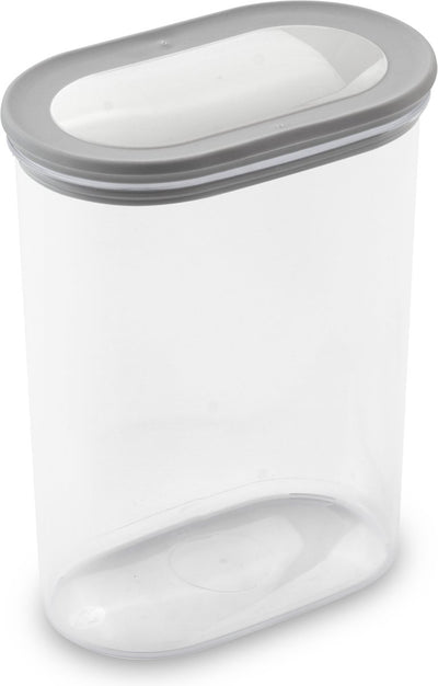Curver Dry Grand Chef – stapelbarer Vorratsbehälter mit Deckel – 1600 ml – transparentes Grau