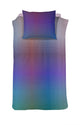 Damai Bettbezug Regenbogen – Satin – 140 x 200 220 cm – violett + 1 Kissenbezug 60 x 70