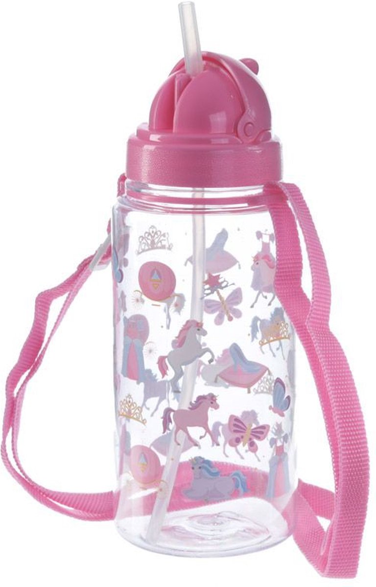 Einhorn nachhaltiges BPA-freier 450 ml Kinderwasserflaschenstroh