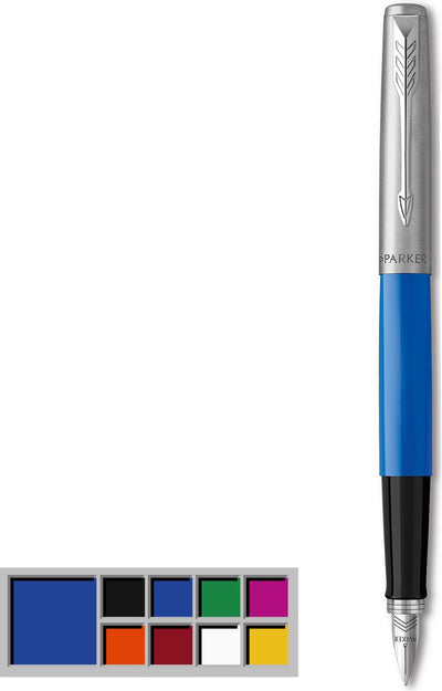 Parker Jotter Originals Füllfederhalter | klassisches blaues Finish | mittlerer Punkt | blaue und schwarze Tinte