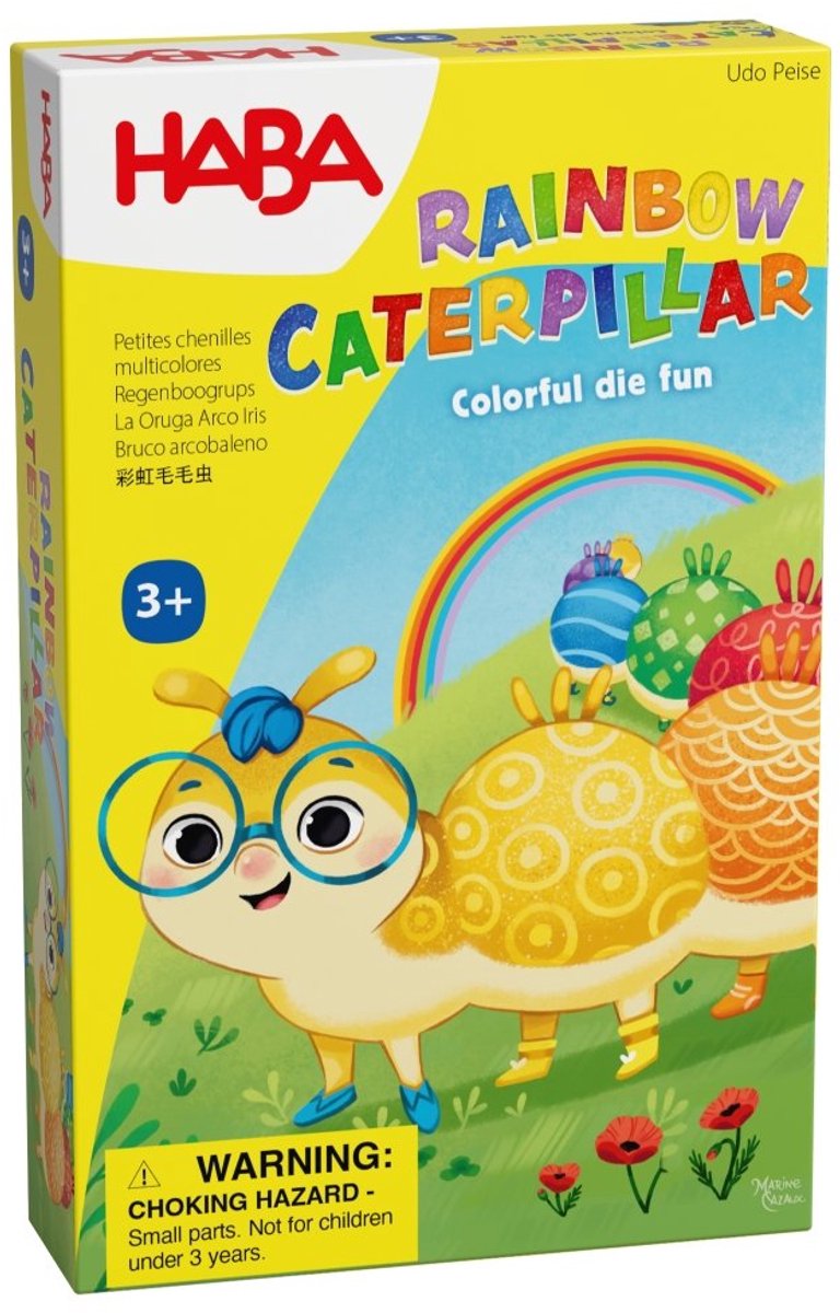 Haba Regenbogen-Raupenspiel – buntes Kinderspiel zum Spaß.