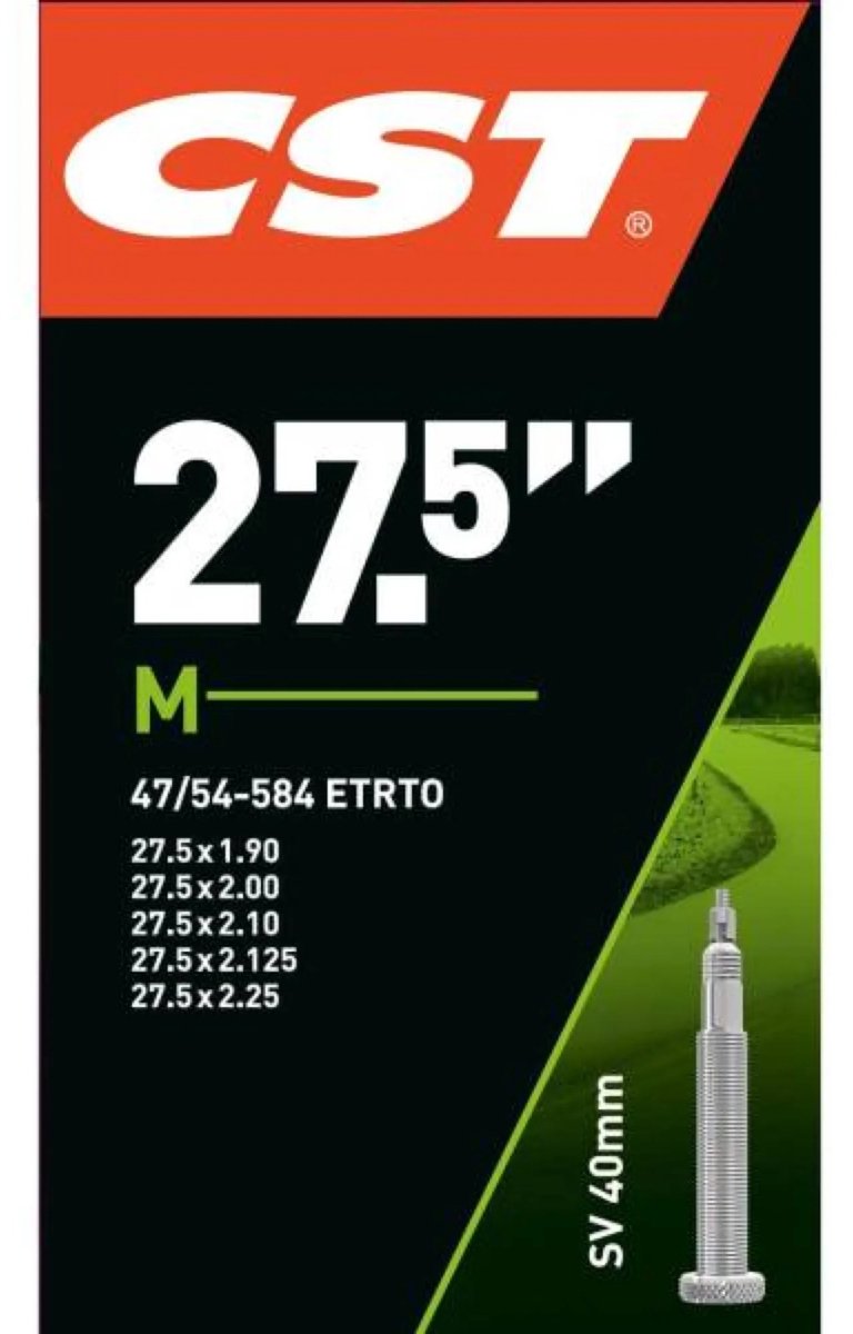 CST-Innenrohr 27,5 x 1,75–2,10 ETRTO 47 54–584, Ventil: Französisch 40 mm