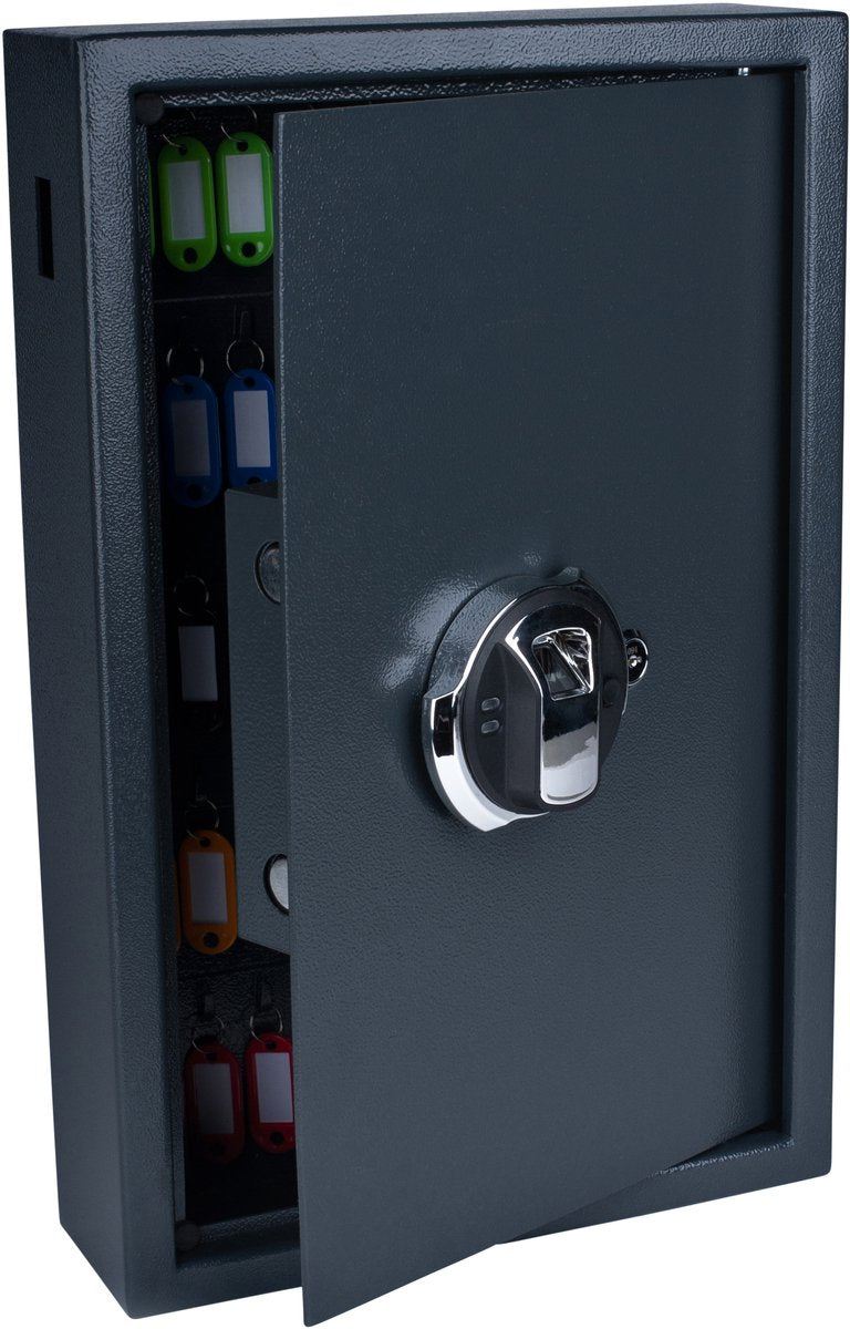 Pavo Schlüsselschrank hohe Sicherheit mit Fingerabdruckschloss 50 Haken 550x400x100mm