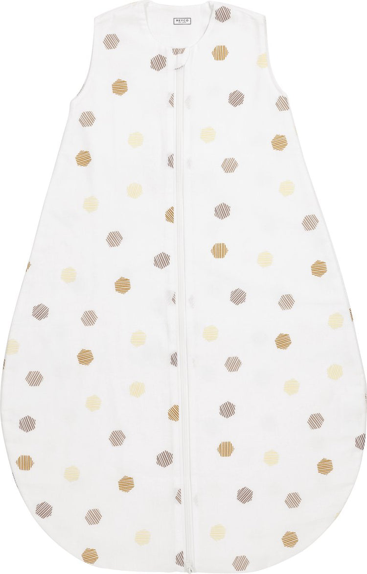 Meyco Babywaben-Babyschlafsack rund – Honiggold – 70 cm