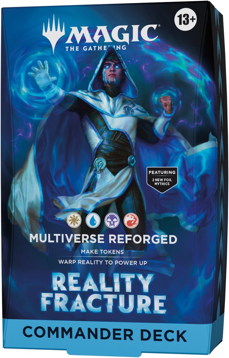 Magic the Gathering Magic: The Gathering Reality Fracture Commander Deck – Multiverse Reforged | 100-Karten-Deck + Zubehör