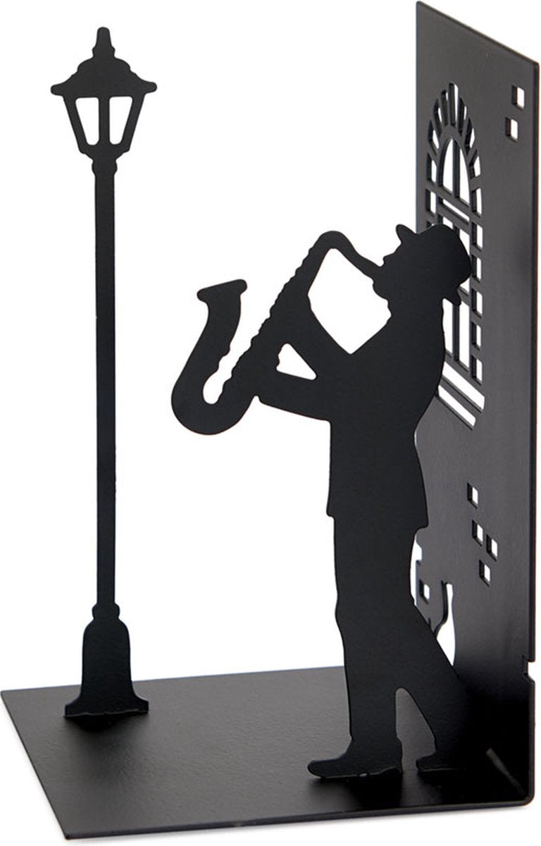 Balvi Buchstütze Musik Jazz Metal schwarz