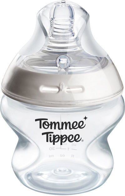 Tommee Tippee Natural Start Babyflasche – Set mit 1 x 150 ml Babyflasche – extra niedrige Fördergeschwindigkeit 0 m+