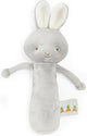 Bunnies by the Bay Rasselhase – Kuscheltier – gestickte Details – 15 cm – grau