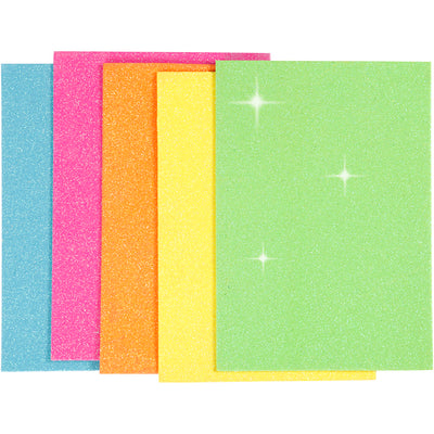 Schaumstoffplatten der Firma Creativ, A5, Blatt 150x210 mm, Stärke 2 mm, verschiedene Farben, 5 Blatt 1 Karton