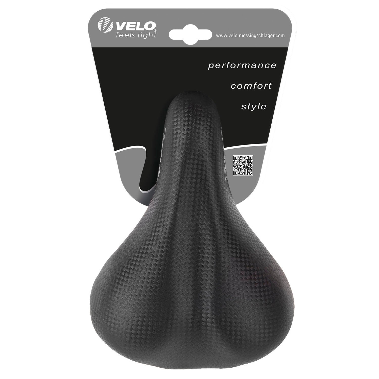 Sattel Velo Kinder 12-16 schwarz