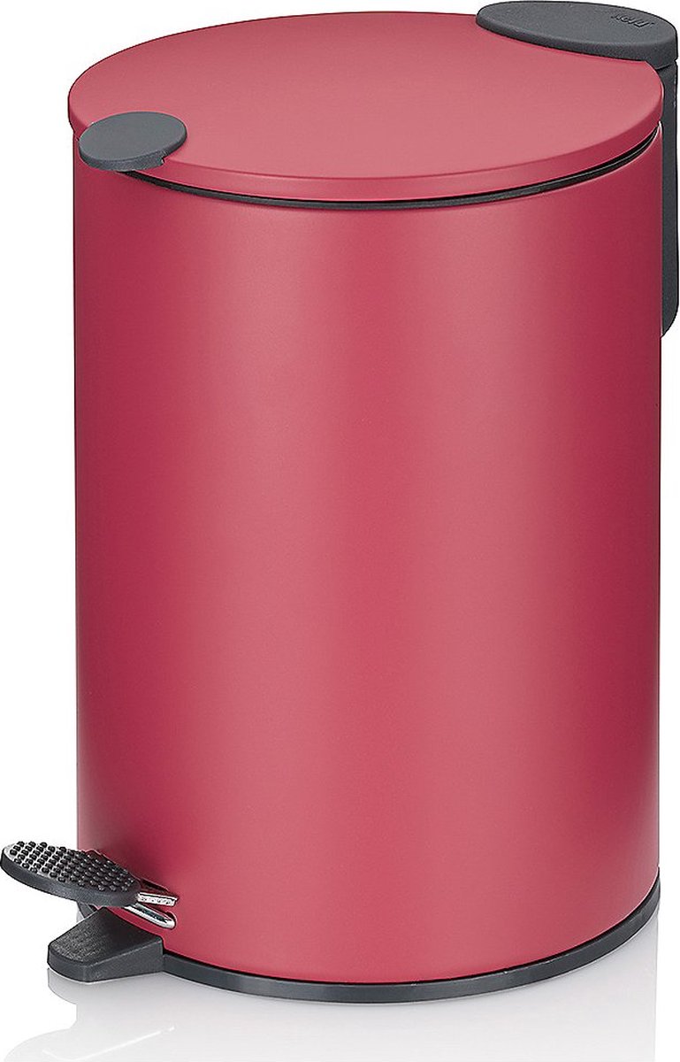 Kela Tretabfalleimer, 3 l, pastellrot - | matt