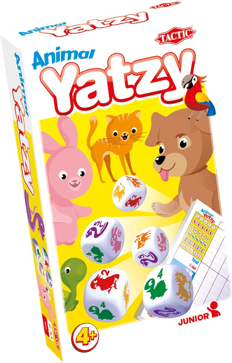 Taktiktiere Yatzy – Brettspiel – Kompaktausgabe – Würfelspiel für Groß und Klein – ab 4 Jahren – 2 oder mehr Spieler