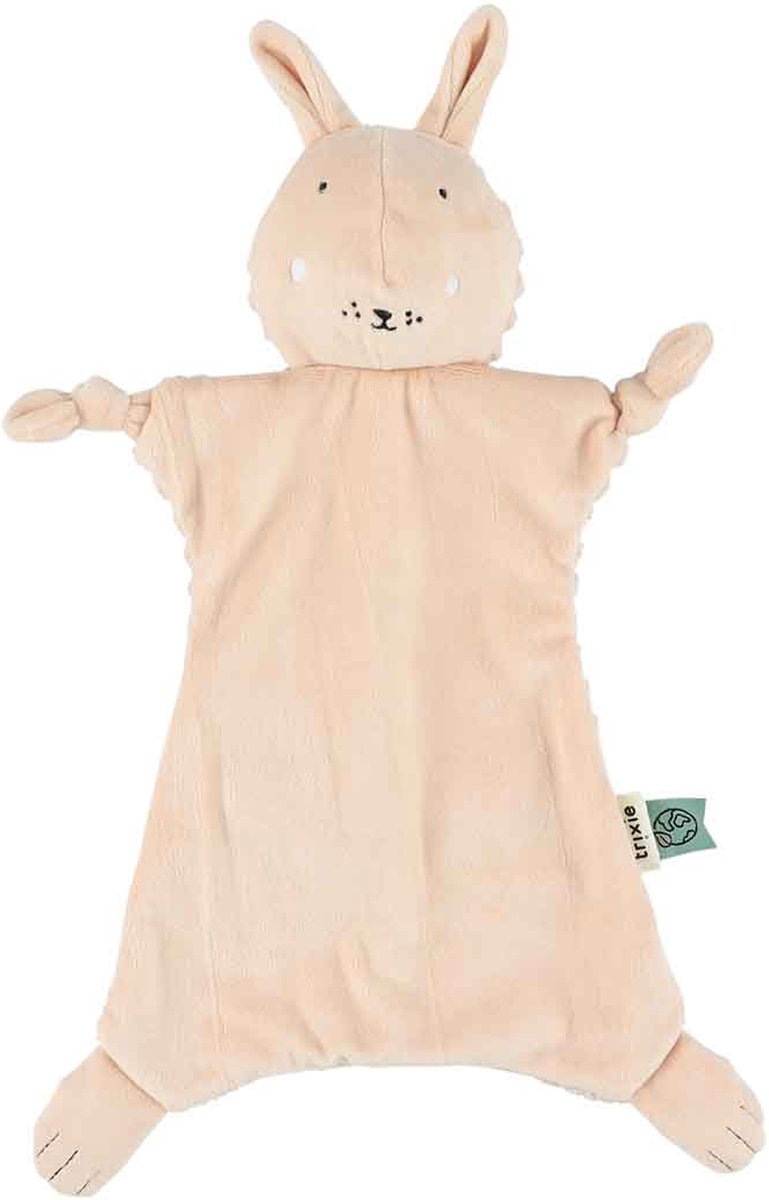 Trixie Mrs. Rabbit Schmusetuch – Cord – mit Schnullerschlaufe – ideal als Geburtsgeschenk