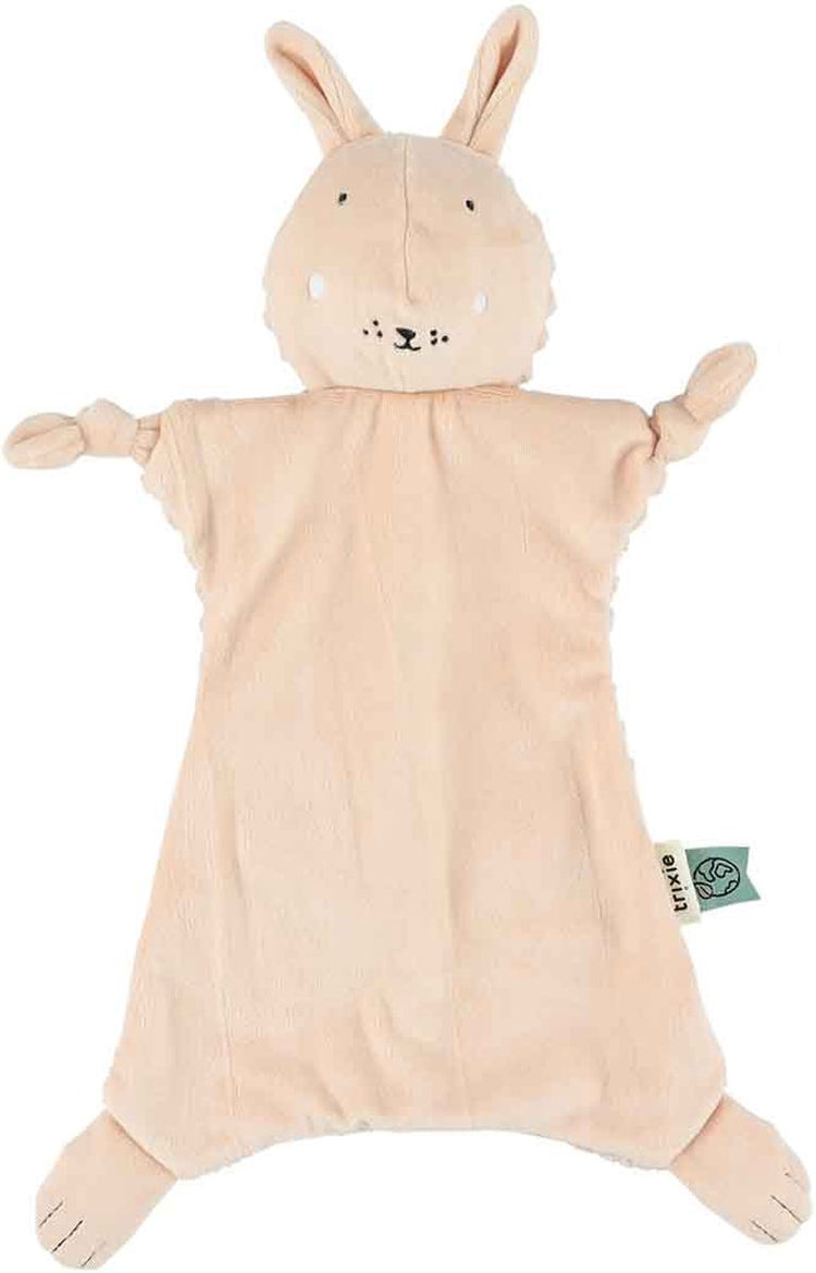 Trixie Mrs. Rabbit Schmusetuch – Cord – mit Schnullerschlaufe – ideal als Geburtsgeschenk