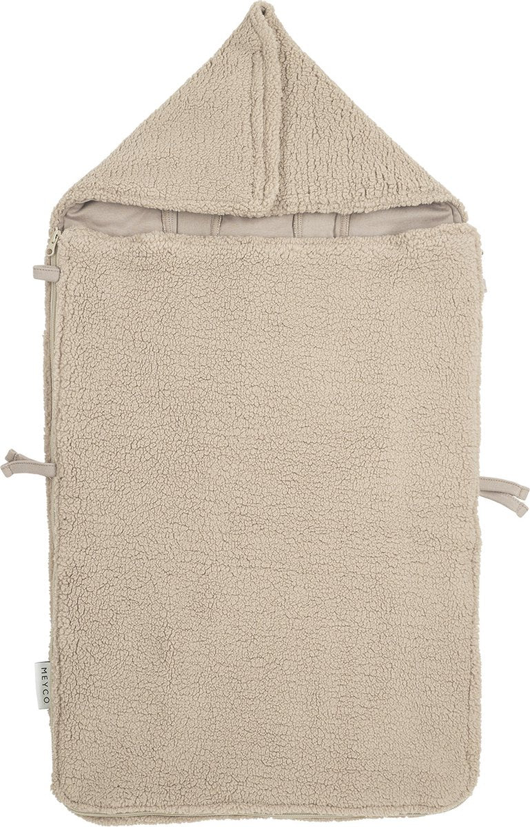 Meyco Baby-Teddy-Fußsack – Sand – 40 x 82 cm