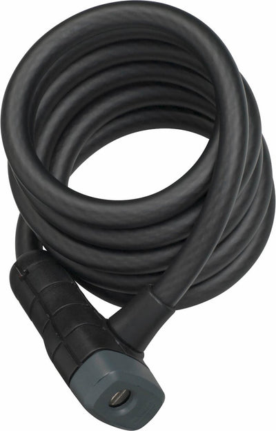 Abus Spiral Cable Lock 6512K 180 12 Bk SCMU - 180 cm - Schwarz