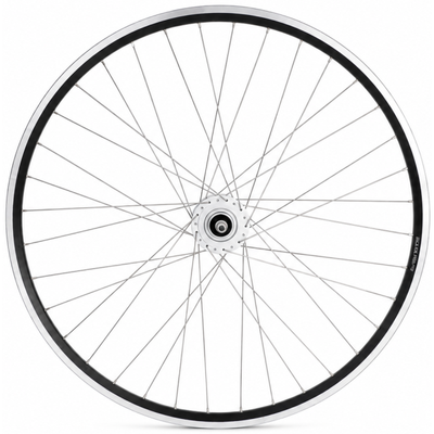 Shimano Vorderrad 28 x 1 4'' Aluminium ZAC 2000 Felge – dh-c3000-3n Nabendynamo – Felgenbremse – Schwarz Silber