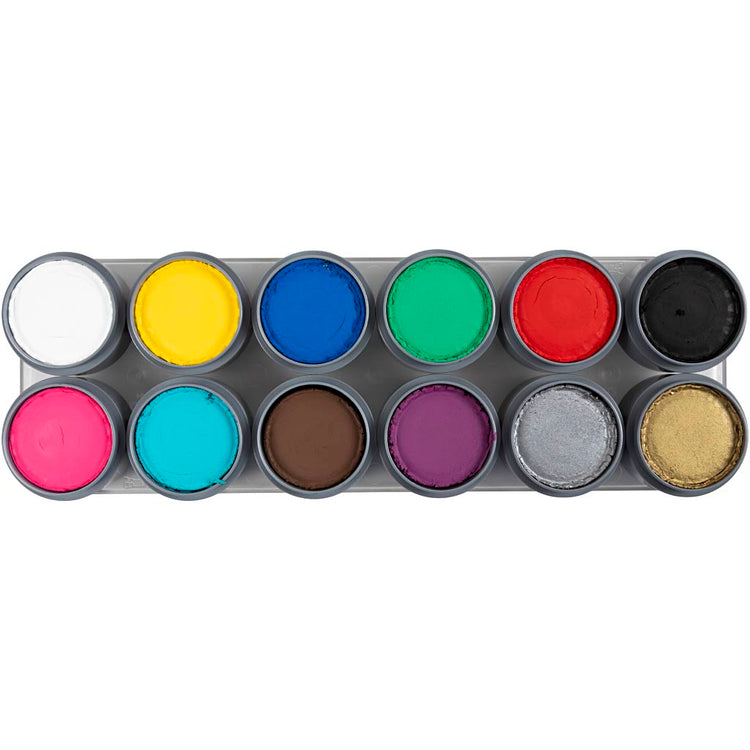 Grimas Make-up - Make-up-Palette, verschiedene Farben, 12x15 ml 1 Stück