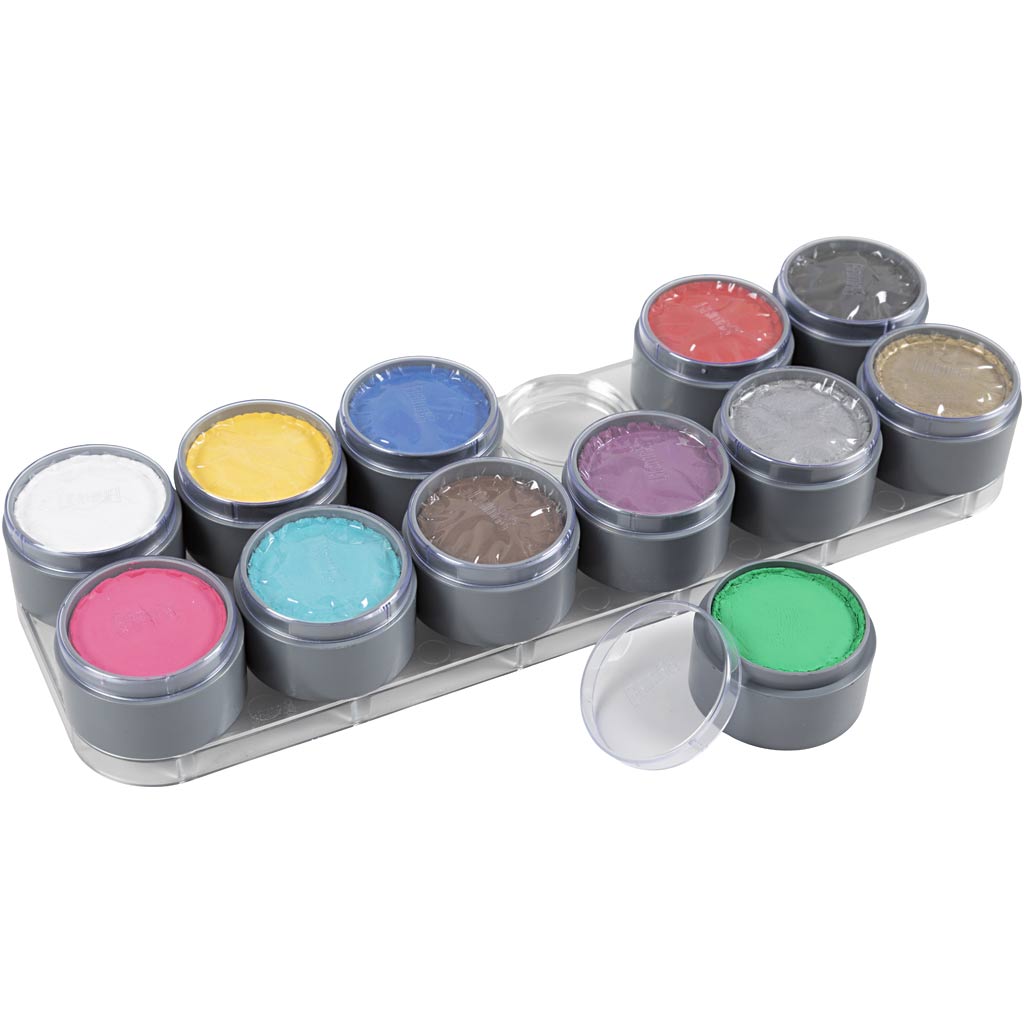 Grimas Make-up - Make-up-Palette, verschiedene Farben, 12x15 ml 1 Stück
