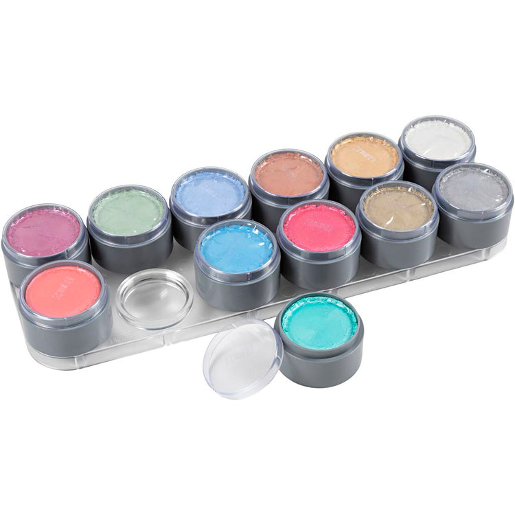 Grimas Make-up - Make-up-Palette, Perlmuttfarben, 12x15 ml 1 Stück